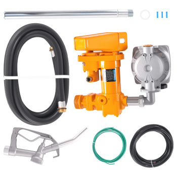 Electric Fuel Transfer Pump for Snowmobiles Jet Skis 12V 20GPM with Meter