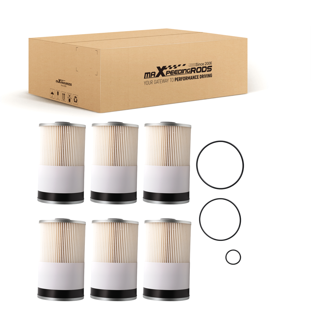 New Fuel Water Separator Filter compatible for Cummins ISX Paccar MX (6 Pack) FS19765