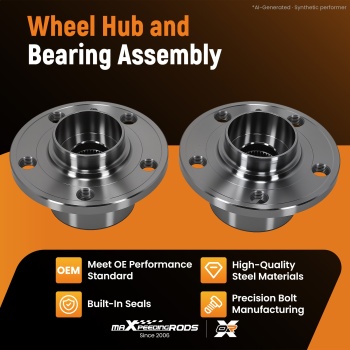 Front Left Right Wheel Hub Axle Bearing Kit compatible for Audi A1 A2 VKBA3569 6R0407621