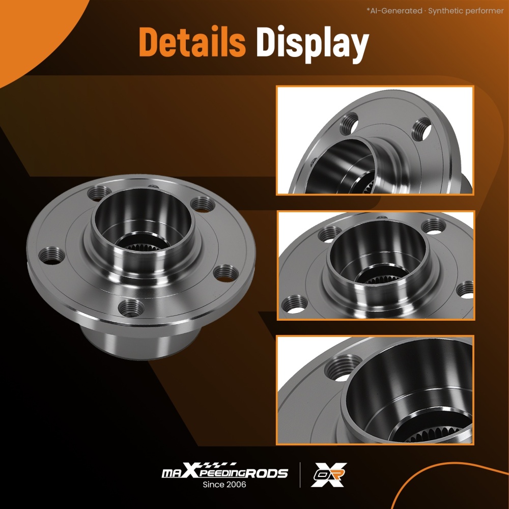 Front Left Right Wheel Hub Axle Bearing Kit compatible for Audi A1 A2 VKBA3569 6R0407621