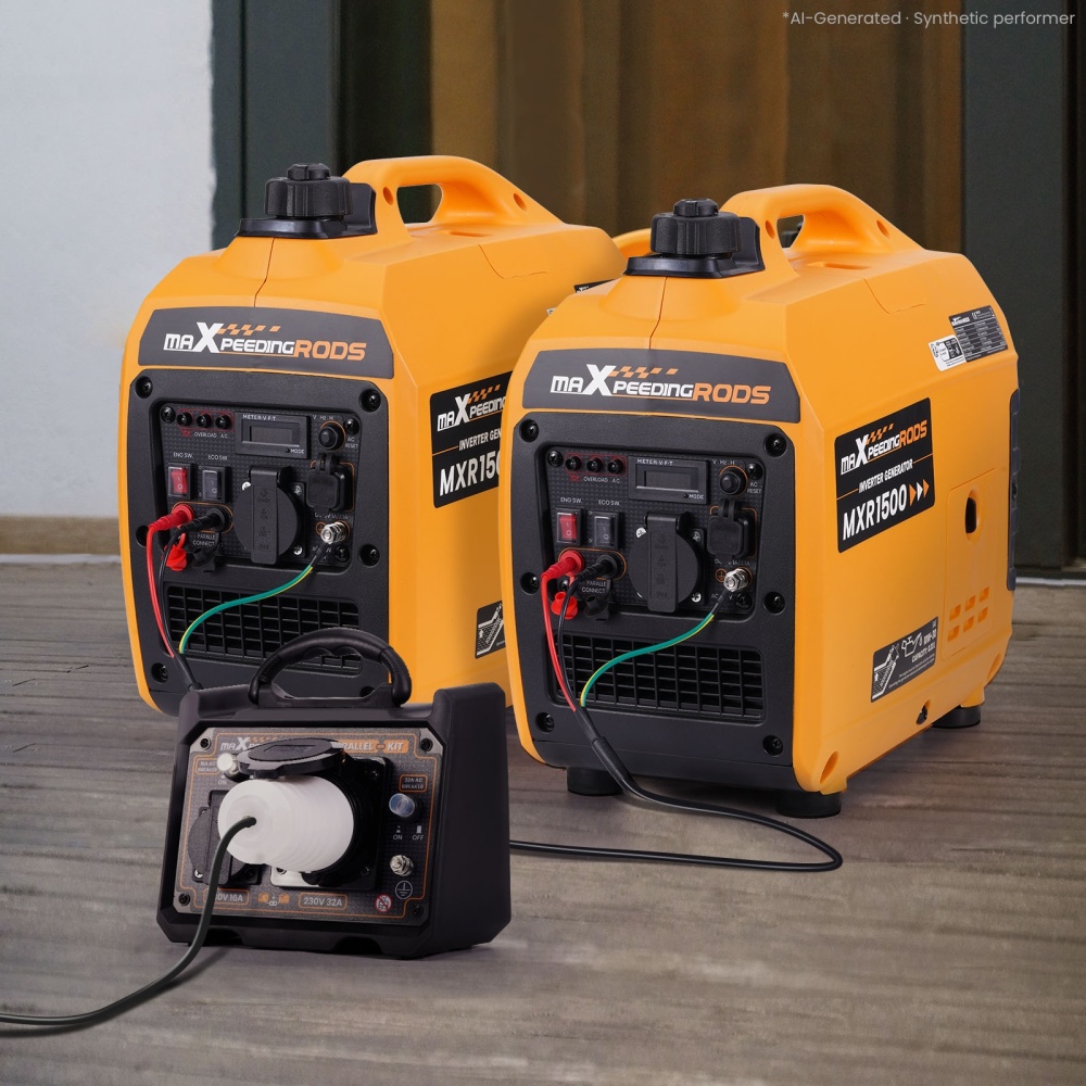 2pcs 1200KW Inversor Generador de energía Paralelo Caja Kit for Acampar