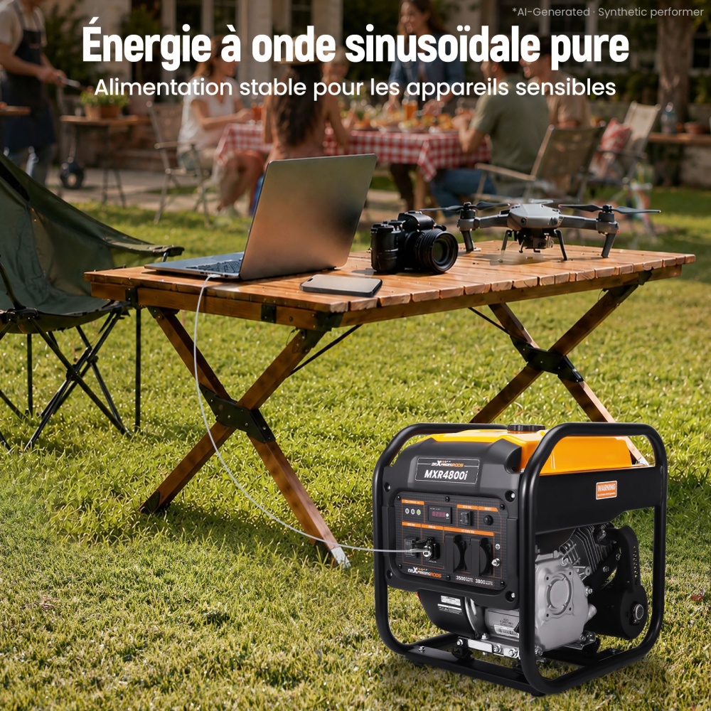 Groupe électrogène à lessence 3,5KW 4 temps générateur Inverter for Garag