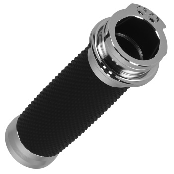 1in Black Chrome Grips compatible for Harley Electra Glide 1982-24 Dyna 1993-17
