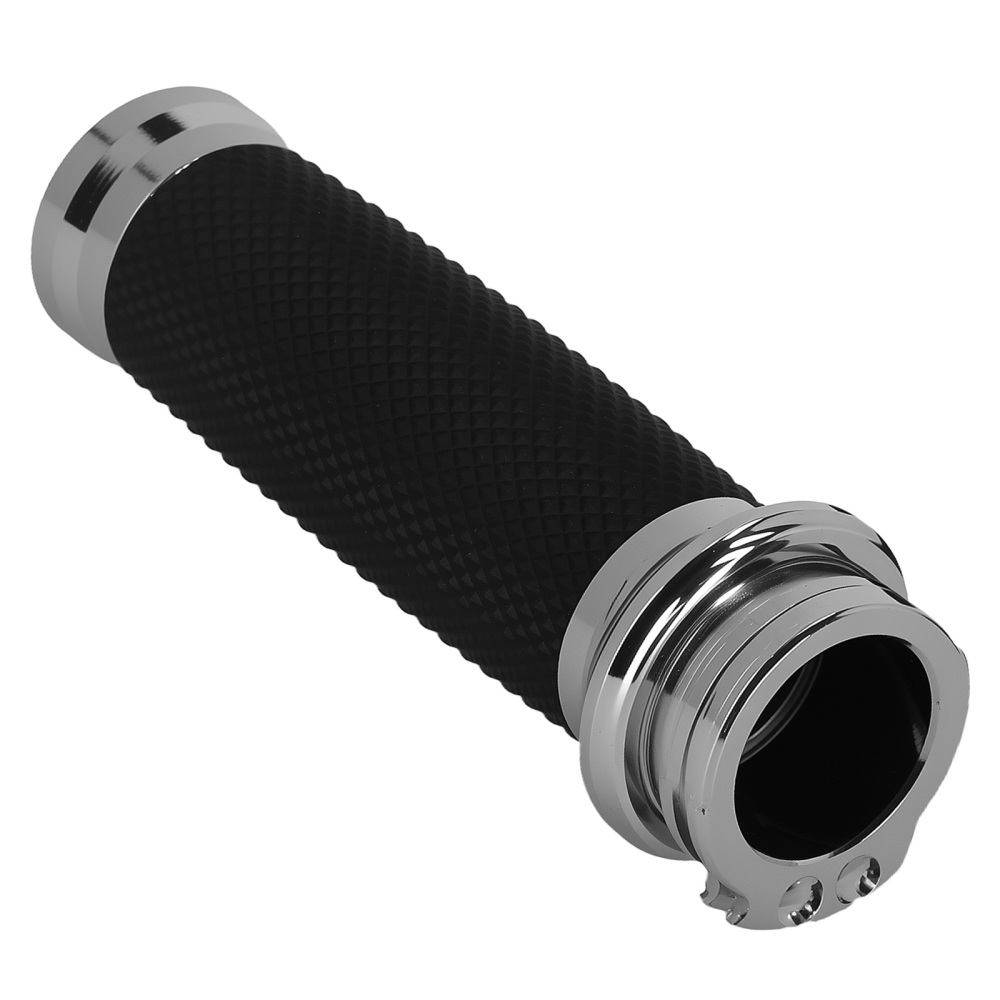 1in Black Chrome Grips compatible for Harley Electra Glide 1982-24 Dyna 1993-17