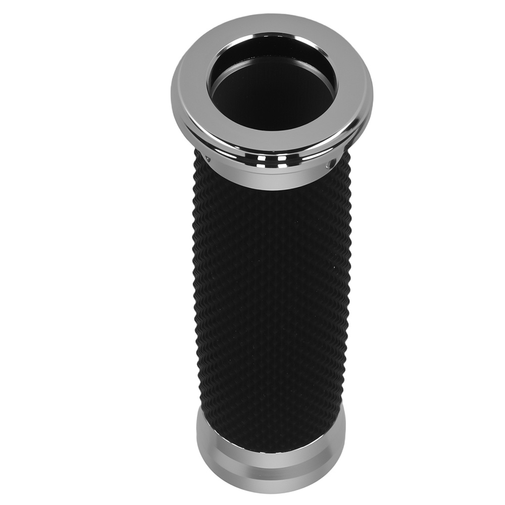 1in Black Chrome Grips compatible for Harley Electra Glide 1982-24 Dyna 1993-17