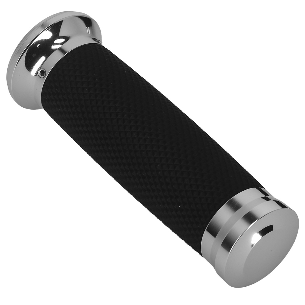 1in Black Chrome Grips compatible for Harley Electra Glide 1982-24 Dyna 1993-17