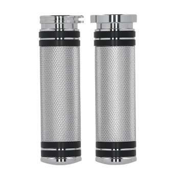 1in Billet Grips compatible for Harley VRSC 02-17 XL 96-later Dyna 96-17 Knurled