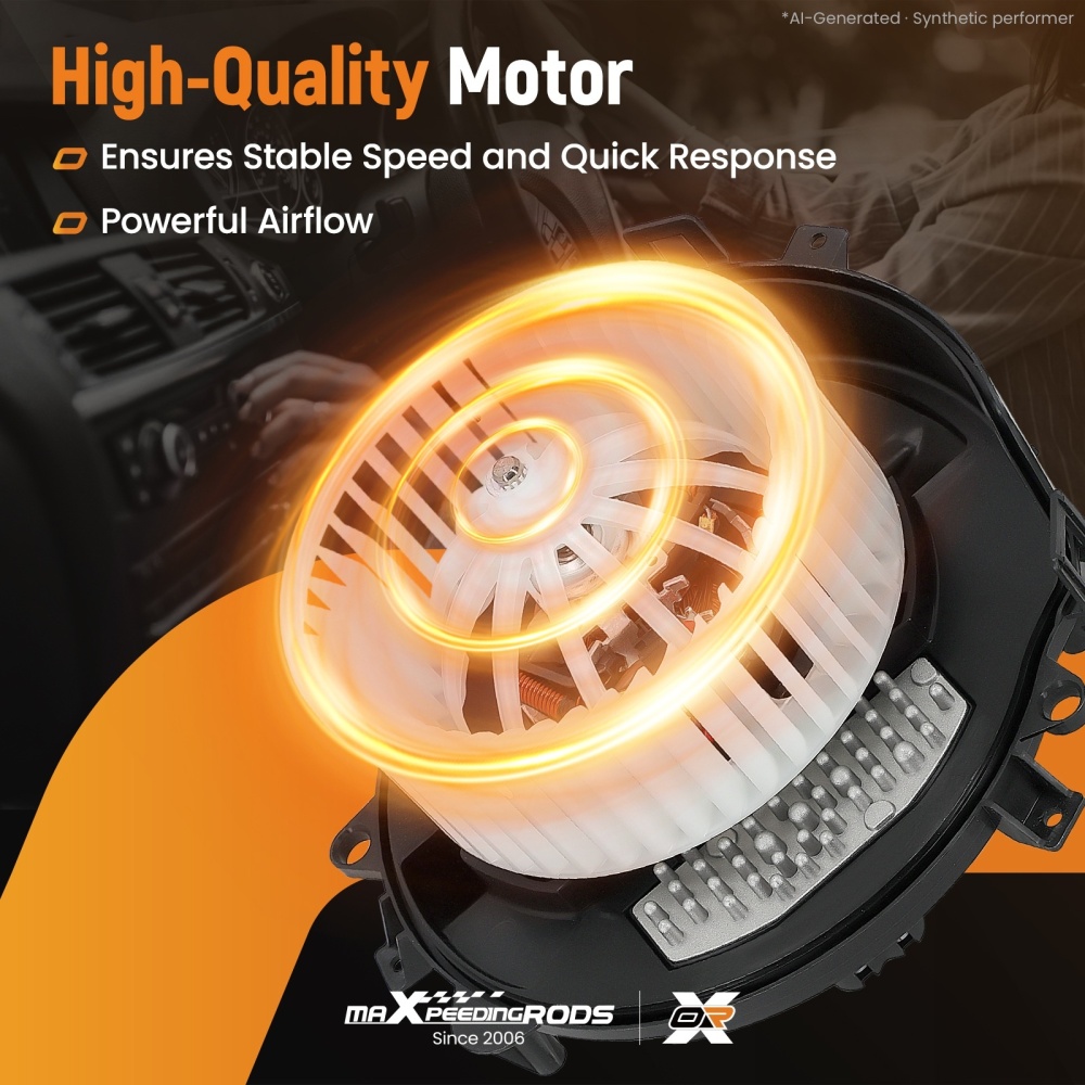 Heater Blower Motor w/Resister compatible for Audi A3 Q3 TT compatible for Skoda Karoq Octavia compatible for VW Golf VII
