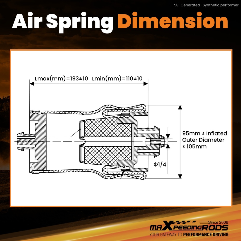maXpeedingrods Air Suspension Spring Bag Compatible for Freightliner Trucks TM3939