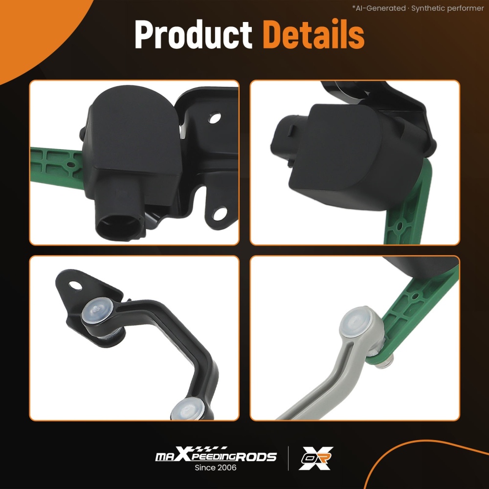 2PC Height Level Sensor compatible for Audi A6 C6 2.4L 2.7L 3.0L 2005-2011 4F0616571J Rear