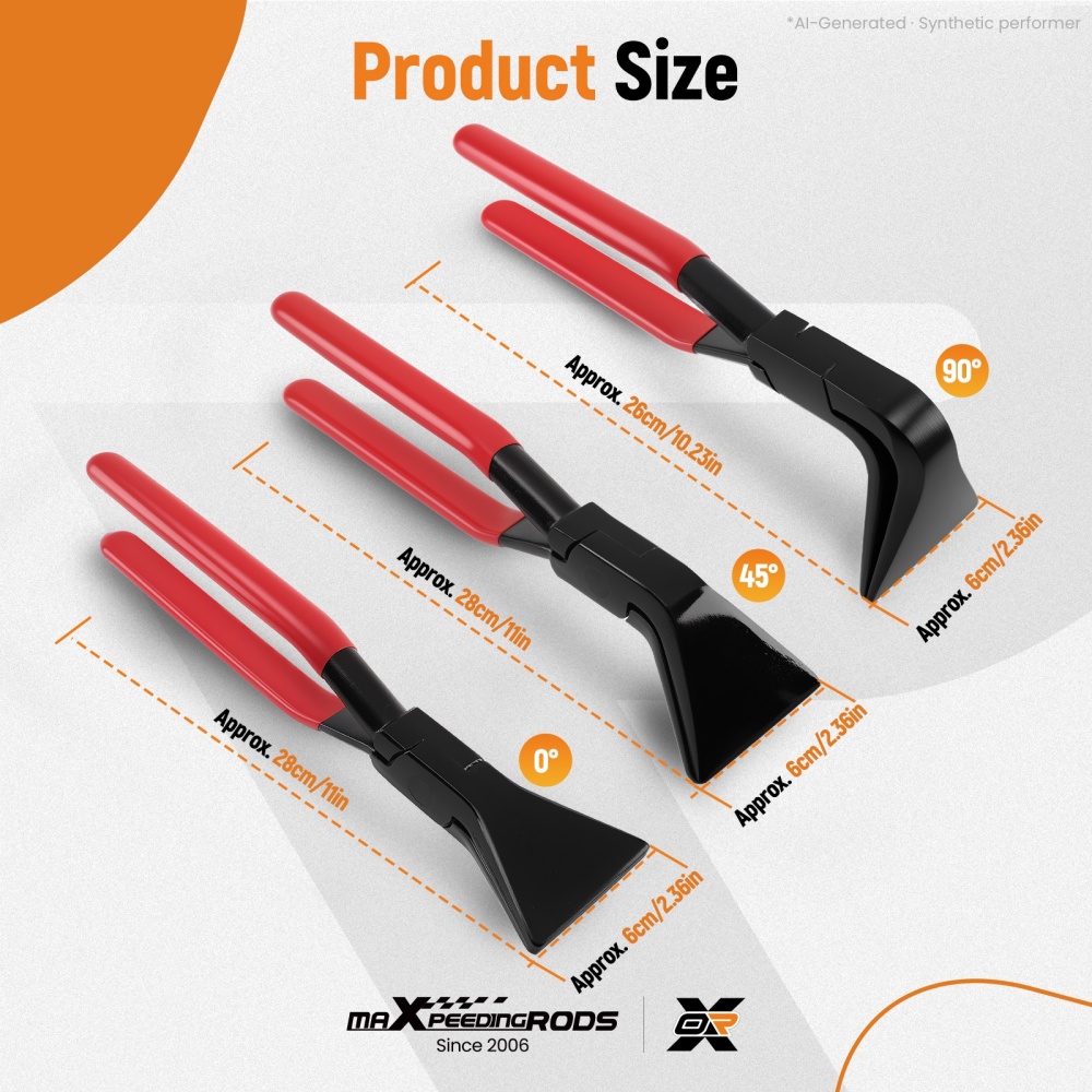 3 Piece Folding Pliers Set 0° 45° 90° Steel Sheet Metal Bending Tool 28cm