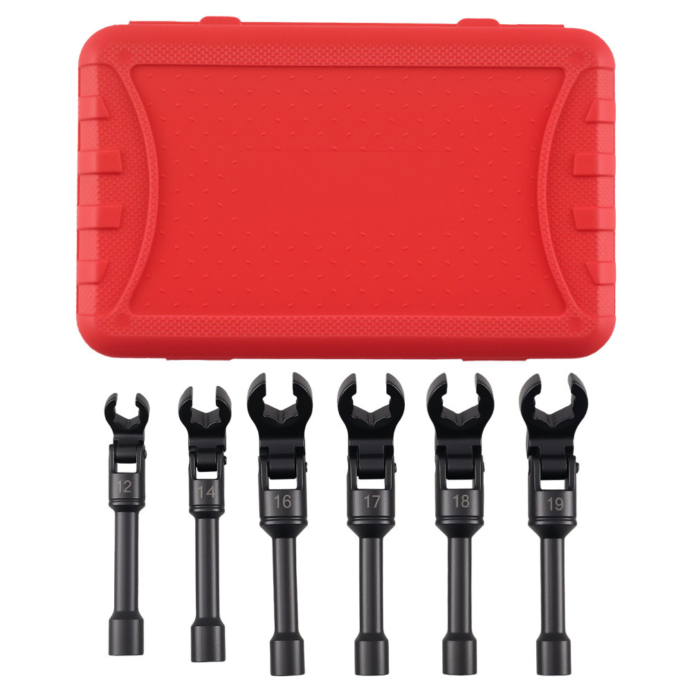 Long Flex Head Injector Fuel Line Socket Wrench  Drive Crowfoot Flare Nut Wrench
