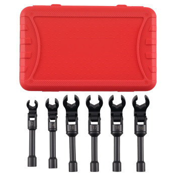 Long Flex Head Injector Fuel Line Socket Wrench  Drive Crowfoot Flare Nut Wrench