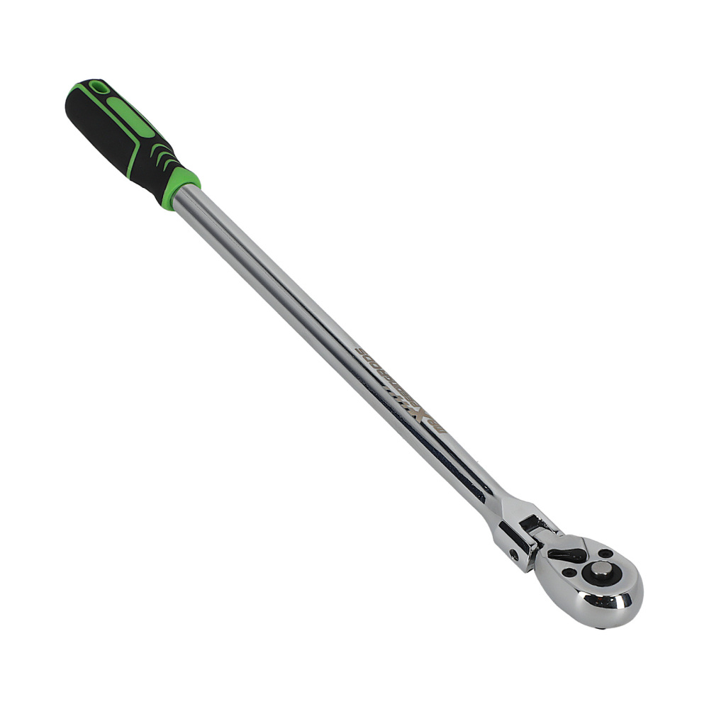 1/4in 72 Tooth Flex Head Ratchet for Garage Repair 304mm w/ Handle