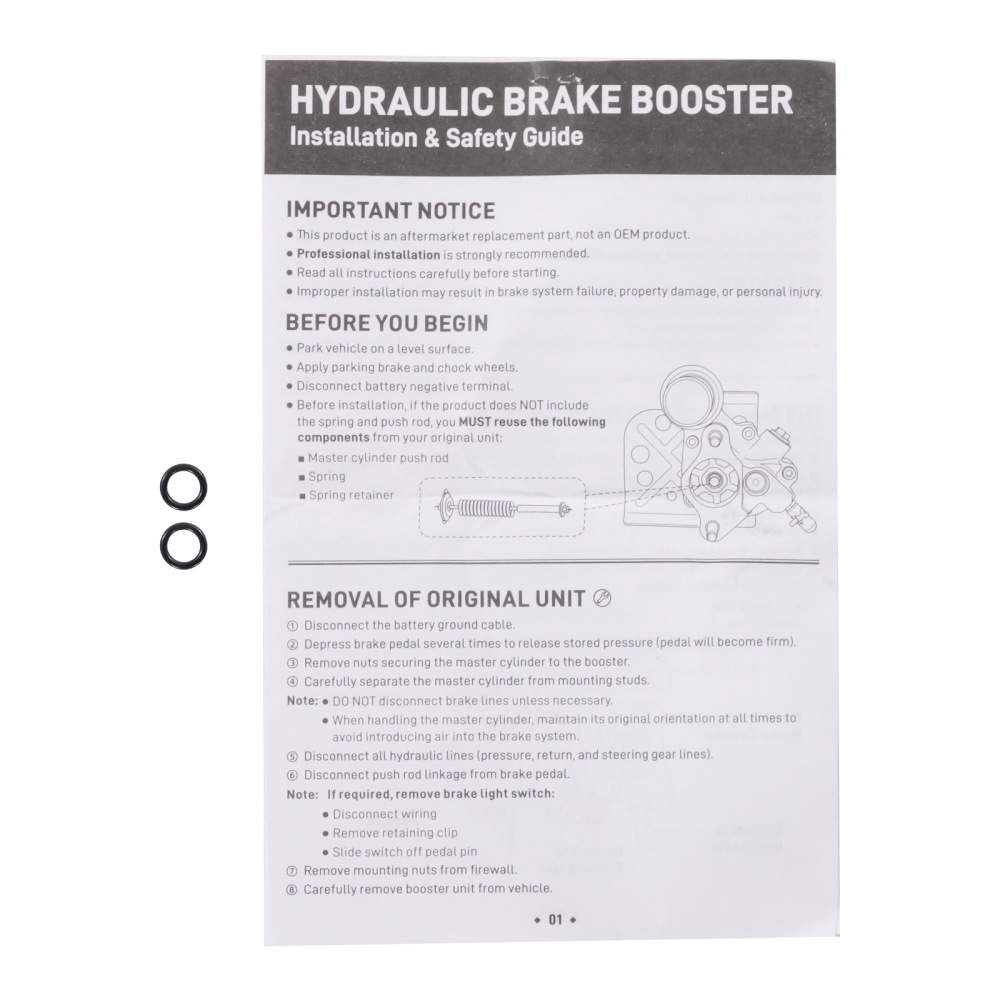 Hydraulic Power Brake Booster compatible for Ram 2500 3500 4500 5500 2011-2018 52-7416