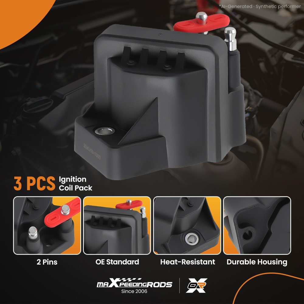 3x Ignition Coil Pack compatible for Holden Commodore V6 VN VT VP VX VY VS VU WH WK VP 3.8L