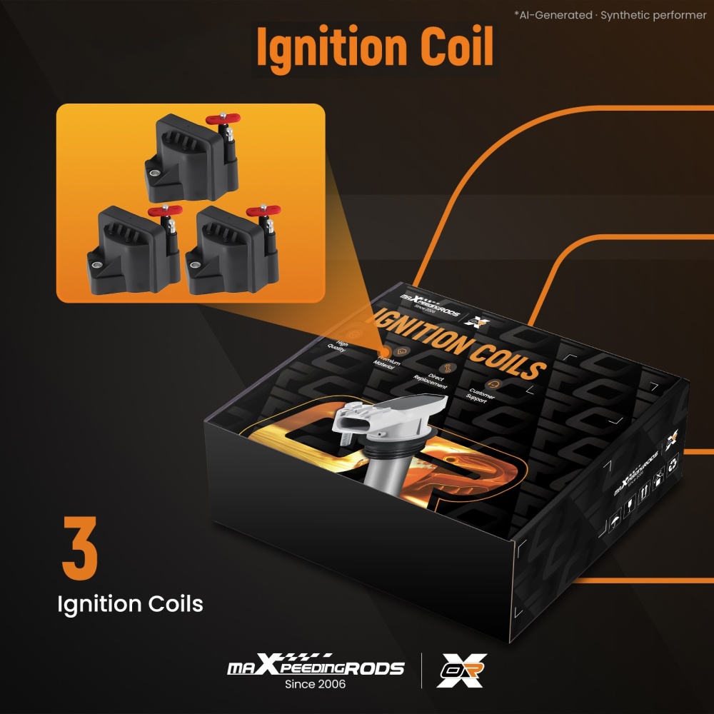 3x Ignition Coil Pack compatible for Holden Commodore V6 VN VT VP VX VY VS VU WH WK VP 3.8L