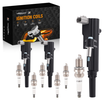 3 Ignition Coil Packs 6 Iridium Spark Plugs for 09-11 compatible for Dodge Nitro V6 3.7L 5C1709