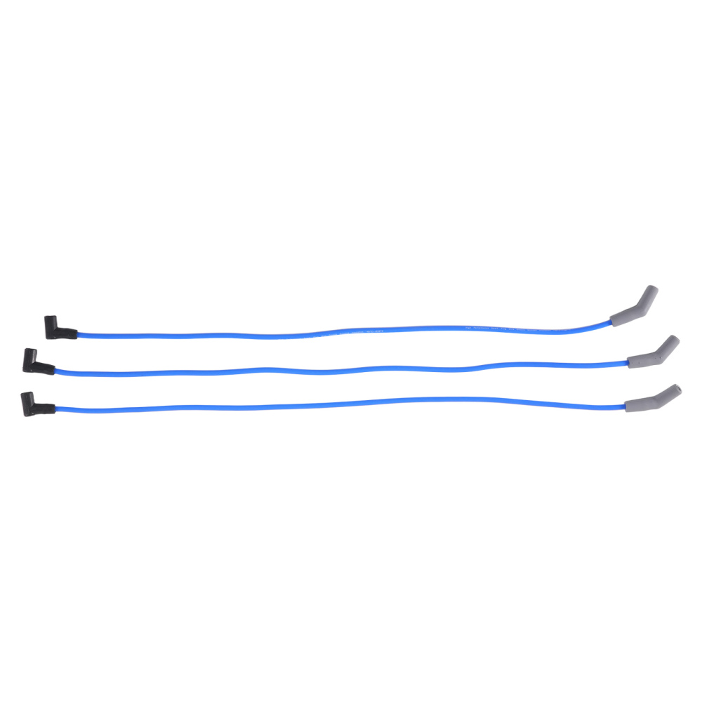HEI Distributor + 45k Coil + Plug Wires compatible for Ford Small Block 289-302 Blue