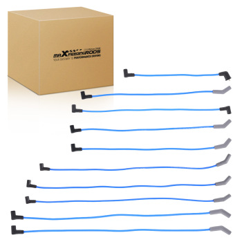 HEI Blue Spiral Core Spark Plug Wires compatible for Ford Small Block 289-302-351W