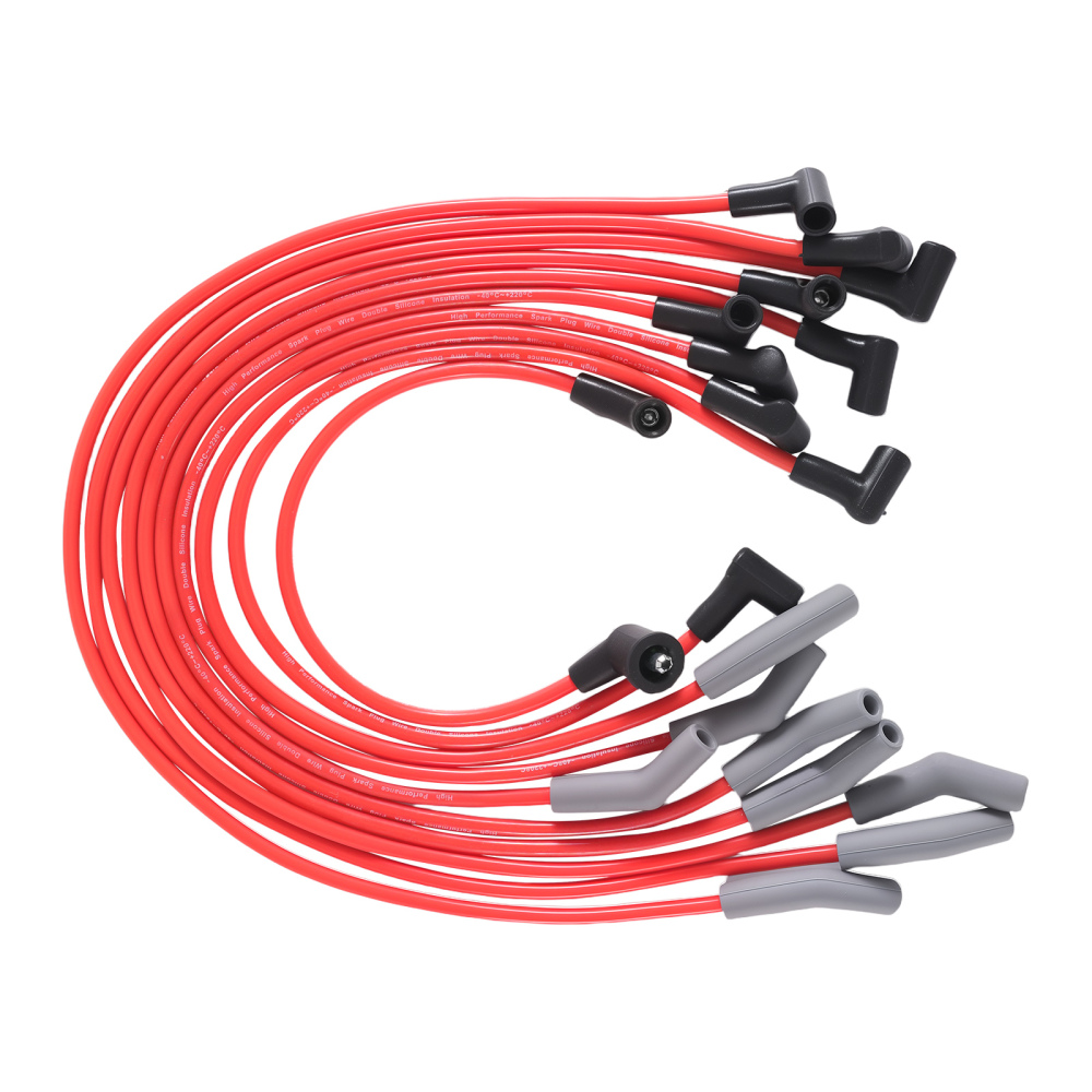 HEI DISTRIBUTOR + SPARK PLUG WIRES compatible for FORD SMALL BLOCK 289-302