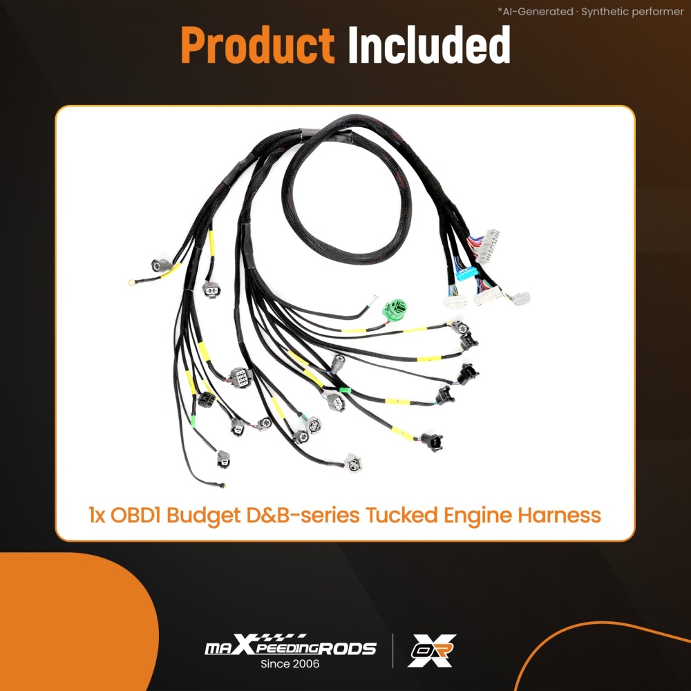 OBD1 Budget D/B-series Tucked Engine Harness compatible for Honda Civic Integra B16/B18/D16