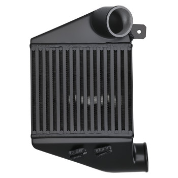 Side Mount Turbo Intercooler compatible for VW Jetta compatible for Golf GTI MK4 2002-05 Bar Plate Black