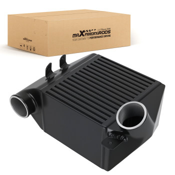 Side Mount Turbo Intercooler compatible for VW Jetta compatible for Golf GTI MK4 2002-05 Bar Plate Black