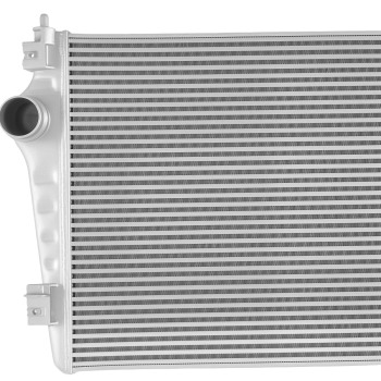 Turbo Intercooler compatible for GMC Sierra 2500 3500 HD compatible for Denali SLE SLT 2017-2019 Aluminum