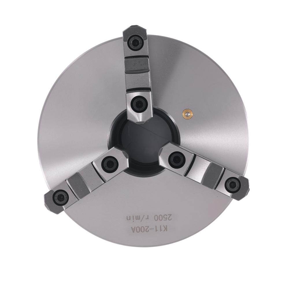 8in Self Centering 3-Jaw Chuck K11-200A 2-1/4-8 Thread Lathe with Adapter