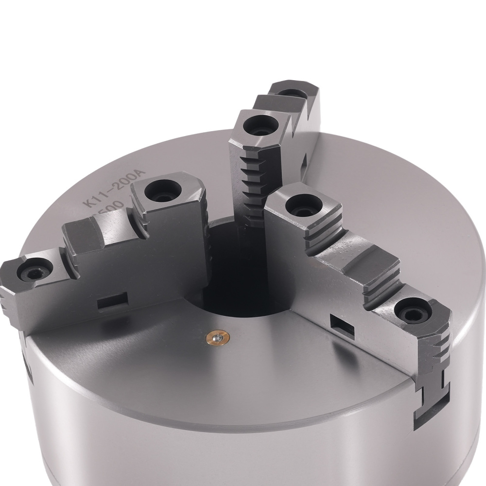 8in Self Centering 3-Jaw Chuck K11-200A 2-1/4-8 Thread Lathe with Adapter