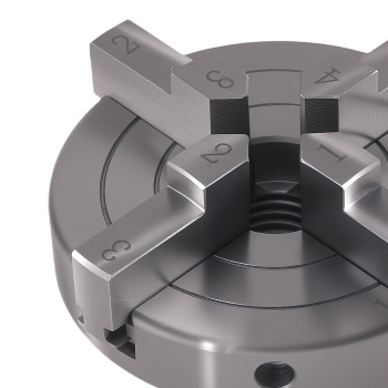 4 Jaw Lathe Chuck 4 Inch Self-Centering for Milling 1x8 3/4x16 TPI Steel
