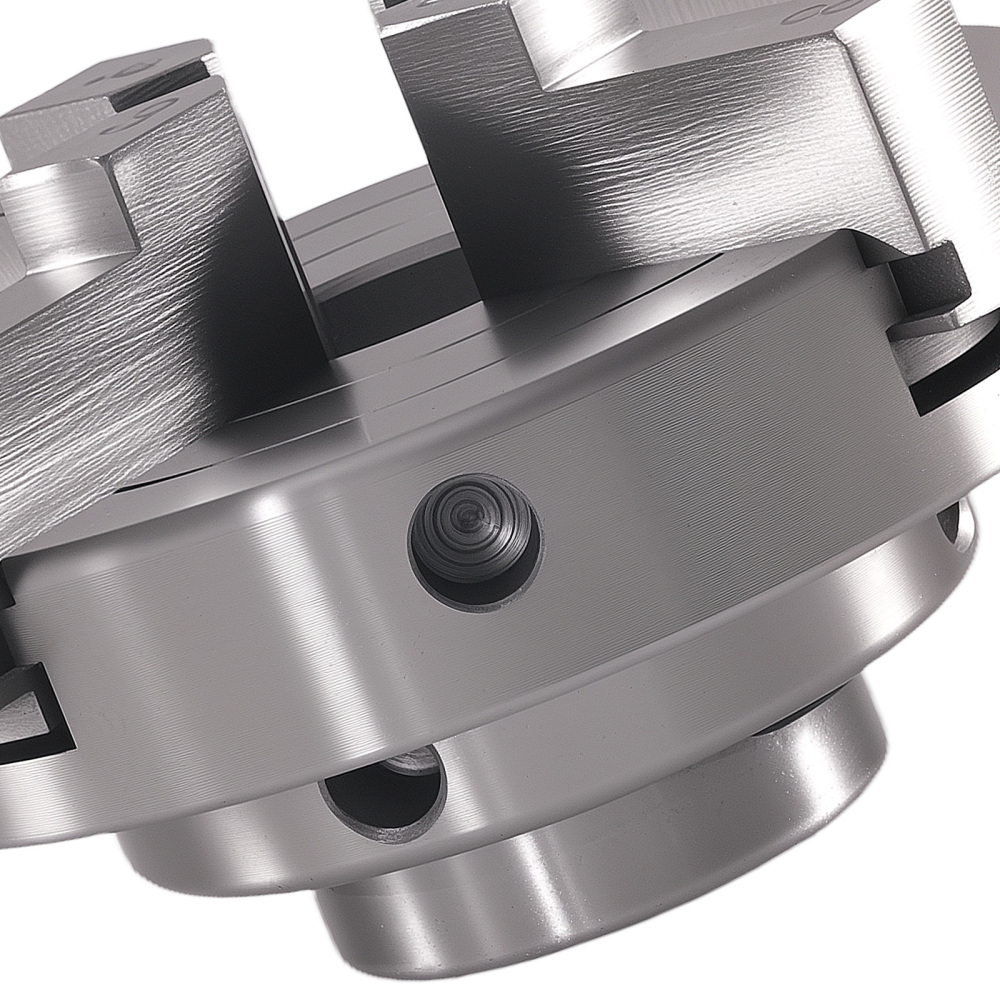 4 Jaw Lathe Chuck 4 Inch Self-Centering for Milling 1x8 3/4x16 TPI Steel