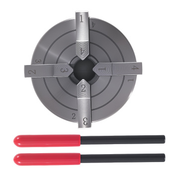 4 Jaw Lathe Chuck 4 Inch Self-Centering for Milling 1x8 3/4x16 TPI Steel