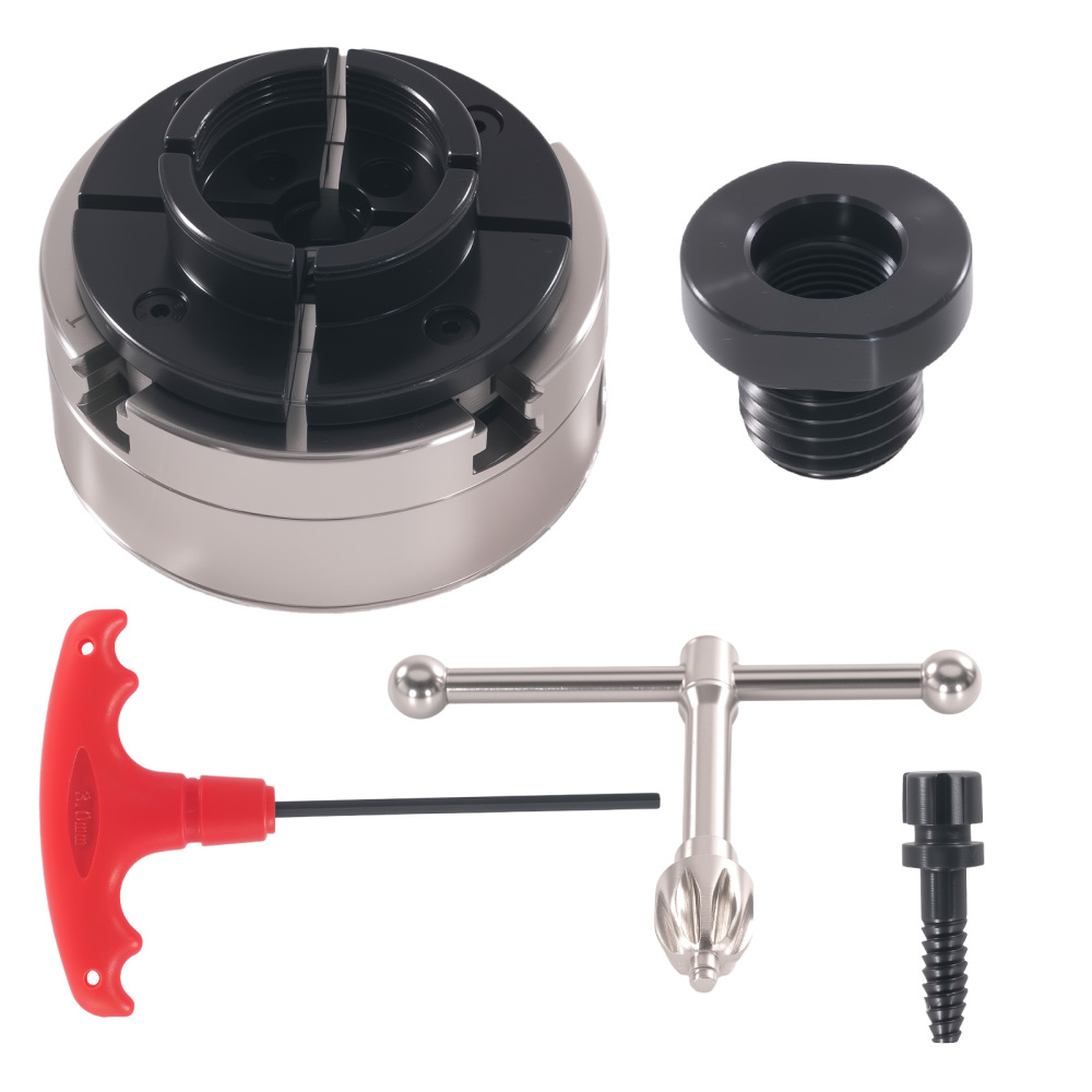 KP96 96mm Self Centering Chuck 4 Jaw for Woodworking Lathe M33x3.5 3.75in