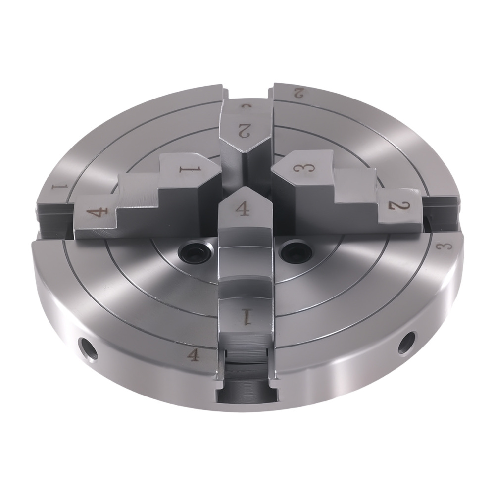 4 Jaws 6 Inch Self-Centering Chuck for Drilling Machines 1x8 TPI Steel