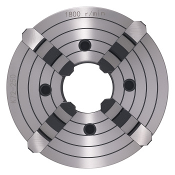 4 Jaw Self Centering Metal Chuck K72-250 10in 250mm Cast Iron Lathe Milling