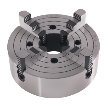 4 Jaw Self Centering Metal Chuck K72-250 10in 250mm Cast Iron Lathe Milling
