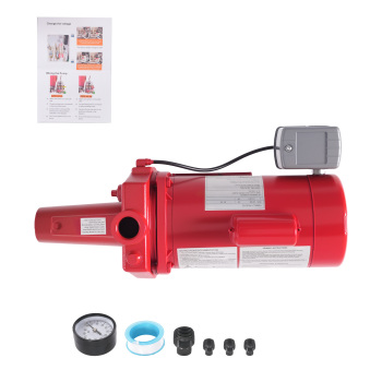1 HP Cast Iron Jet Pump for Shallow Wells Home 115/230V 602208 RJS-100-PREM