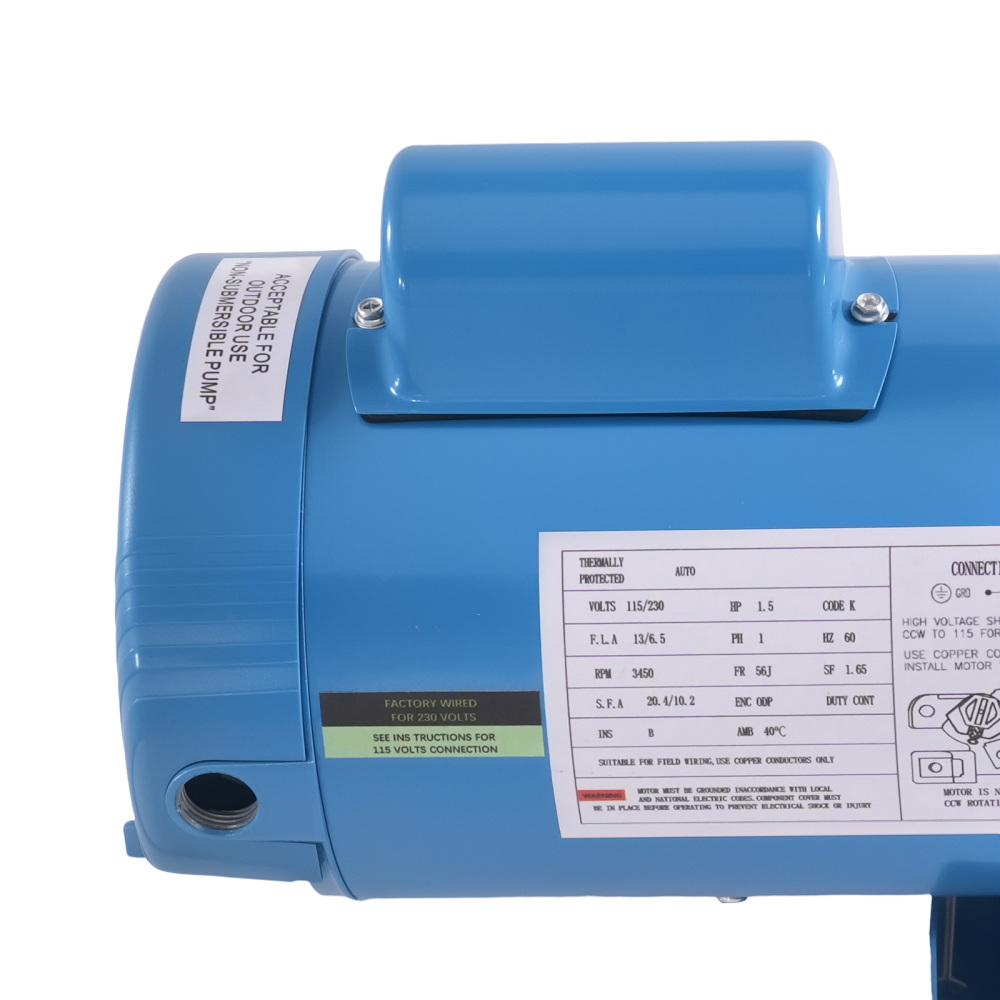 1.5HP Self-Priming Centrifugal Pump for GT15 115/230V Irrigation Water Transfer