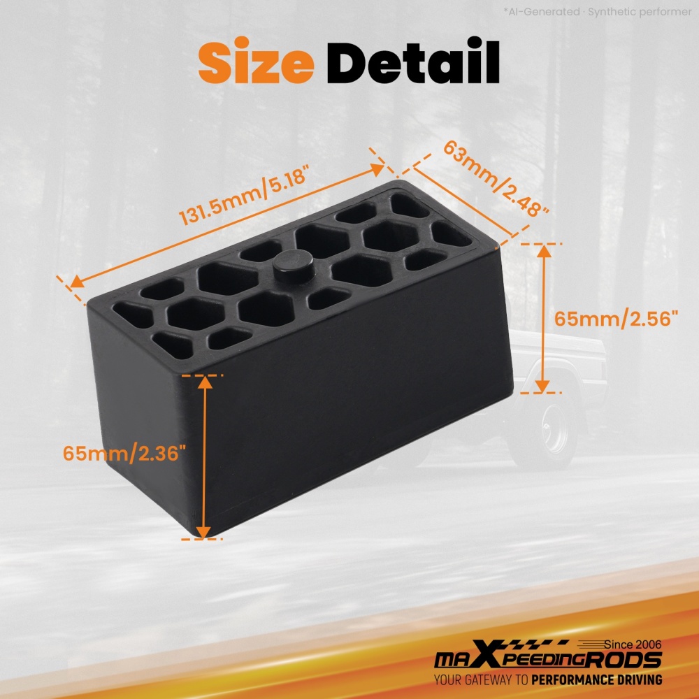2.5 Lift Block Rear compatible for GMC K1500 compatible for Chevy Silverado 1500 1988-2024