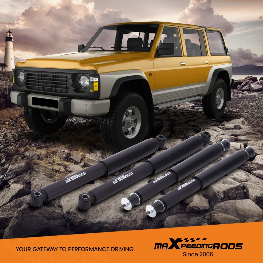 2 Suspension Lift Kits compatible for Nissan Patrol GQ GU 50mm Shock Absorbers Coil Spring
