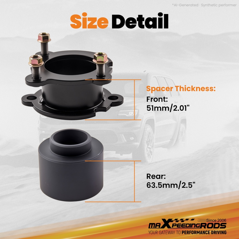 Compatible for GMC Envoy compatible for Chevy Trailblazer 2WD4WD 2002- Level Lift Kit Front 3.5 Rear 2.5 