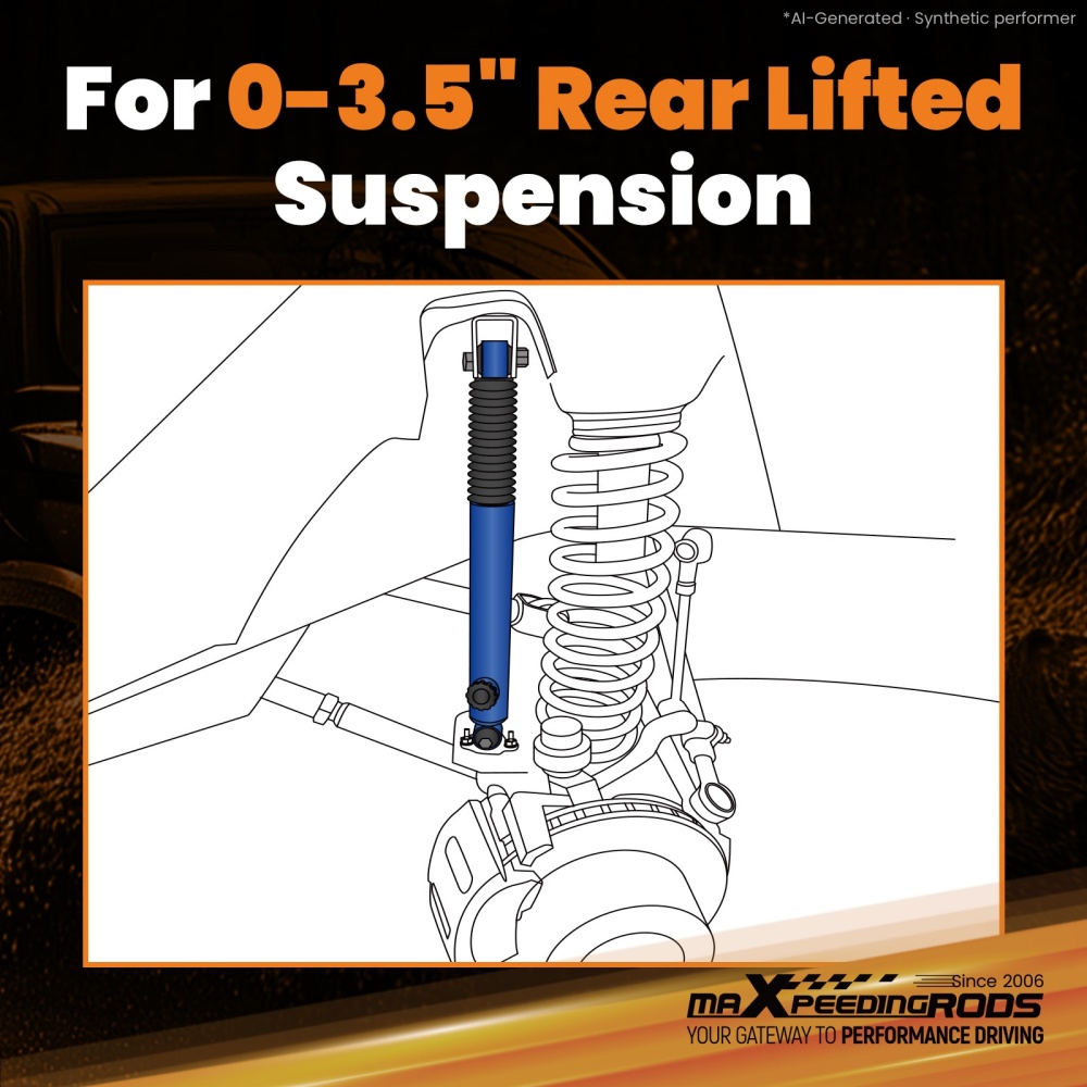 Rear Suspension Lift Shock 0-3.5 compatible for Toyota Tundra 2007-2021 4x4 RWD