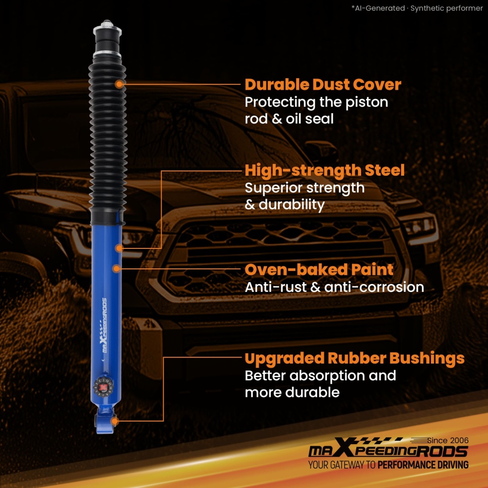 Rear Suspension Lift Shock 0-3.5 compatible for Toyota Tundra 2007-2021 4x4 RWD
