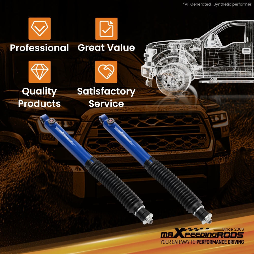 Rear Suspension Lift Shock 0-3.5 compatible for Toyota Tundra 2007-2021 4x4 RWD
