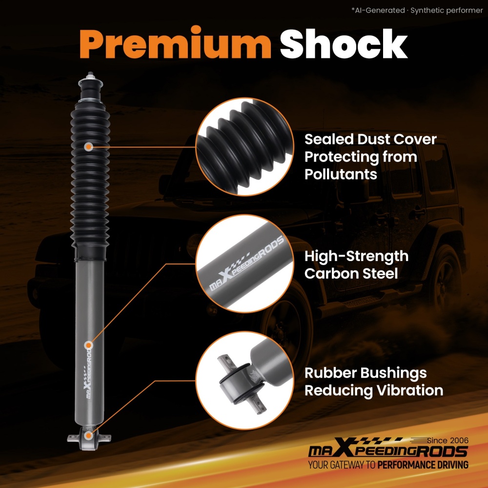 maXpeedingrods 3.25 Lift Kit compatible for Jeep Wrangler/Rubicon/Unlimited 4WD 2003-2006
