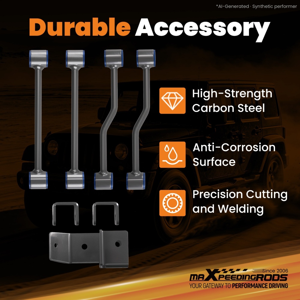 maXpeedingrods 3.25 Lift Kit compatible for Jeep Wrangler/Rubicon/Unlimited 4WD 2003-2006