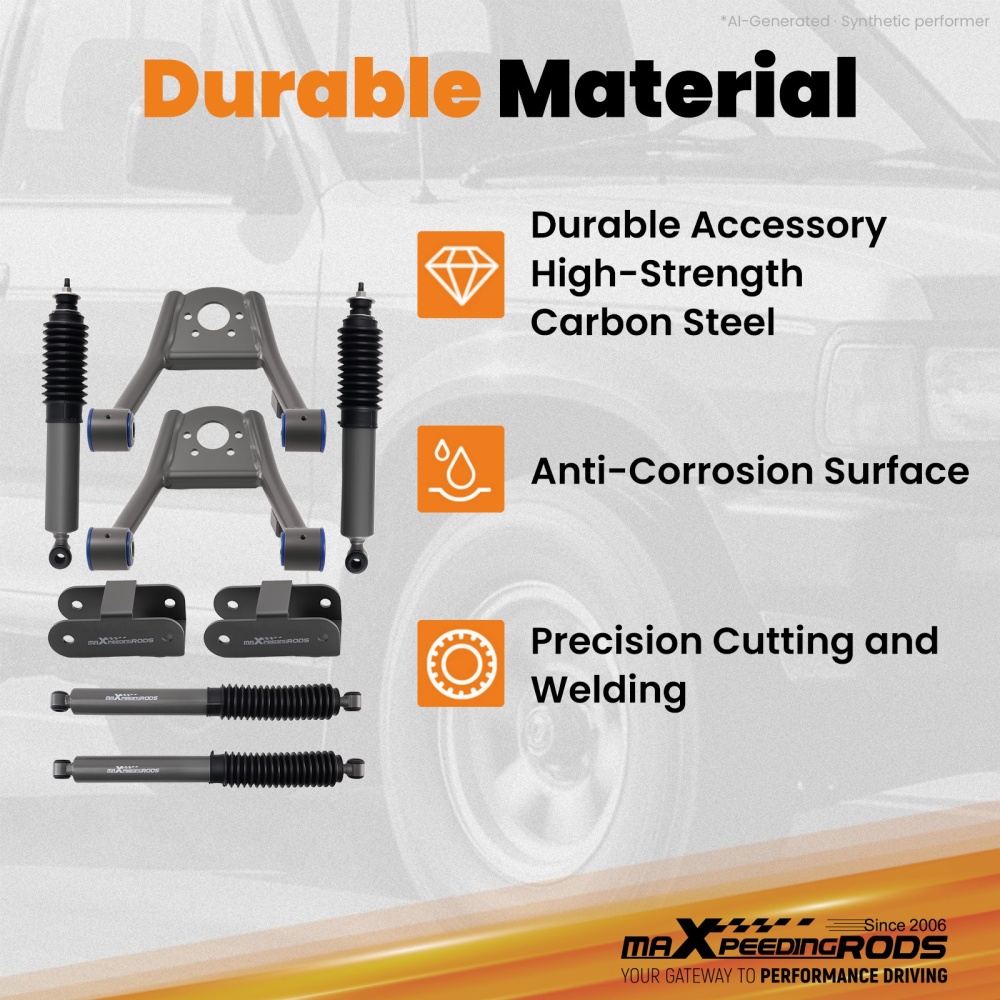 1.5-2 Lift Shock Kit compatible for Nissan D21 Hardbody 4WD 1986-1997 w/ ShocksArms