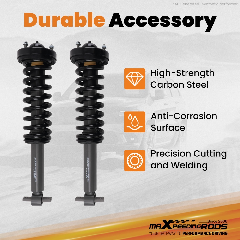 2.5 Front Lift Strut compatible for Ford F-150 Tremor 4WD 2021-2025 w/ Rear 1.25 Blocks
